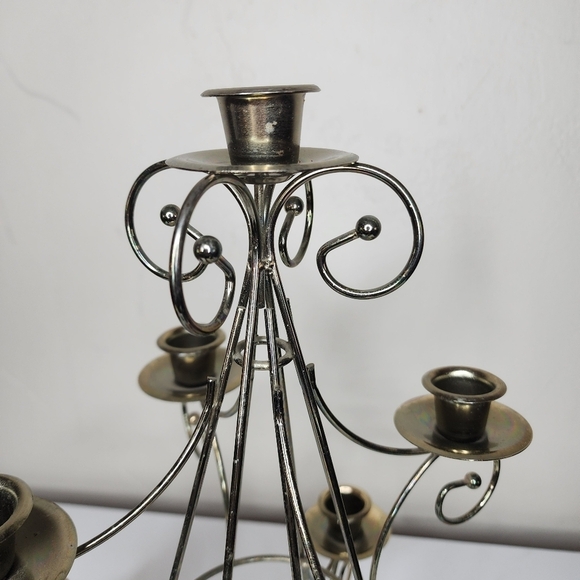 Vintage‎ Metal/Brass? Christmas Tree Cancel Holder - Picture 5 of 10